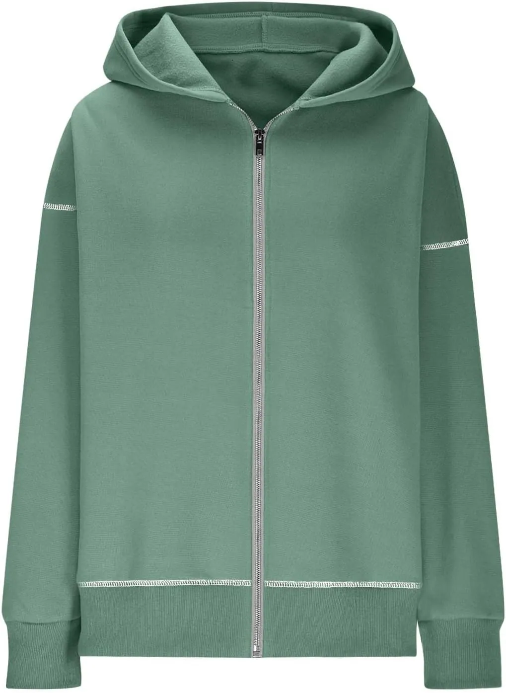Oversized Hoodies For Women Loose Fit Full Zip Oversized Jacket Lightweight Baggy Casual Trendy Pullover Sweatshirt