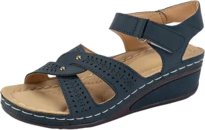 peqiut Women's Sandal Dressy Summer Wedge Orthopedic Sandals for Women Comfortable Outdoor Strap Boho Sandals Casual Shoes