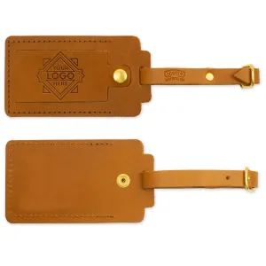 Personalized Leather Luggage Tag | Customized Monogram Luggage Tags with Initials | Personalized Luggage Tags for Suitcases, Travel Tag | Travel Gifts for Women & Men, Handmade in the USA