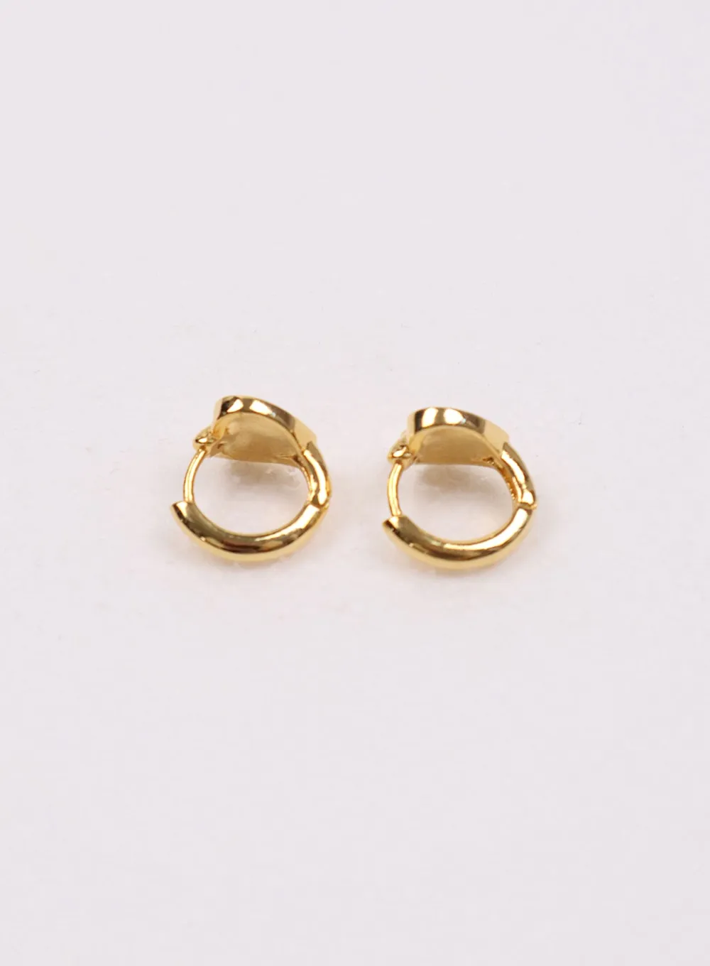 Pink Heart Stud Earrings IJ419