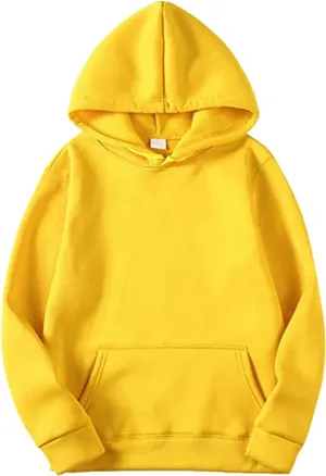 Plain Hoodie Blouse Shirt Autumn And Winter Leisure Hooded Sweater Solid Color Sweater Soft Top Blouse Mens Graphic