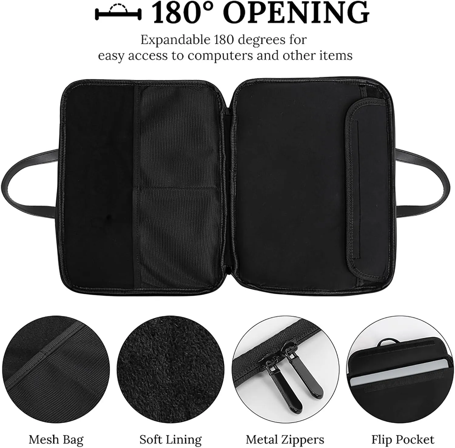 Powered by Plants Leather Bag Laptop Case Slim Water Resistant Computer Bags with Handle Briefcase for Work