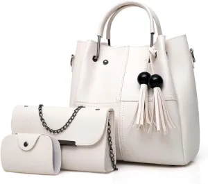 Purses and Handbags for Women Fashion Tote Bags Shoulder Bag Top Handle Satchel Bags Purse Set 3pcs
