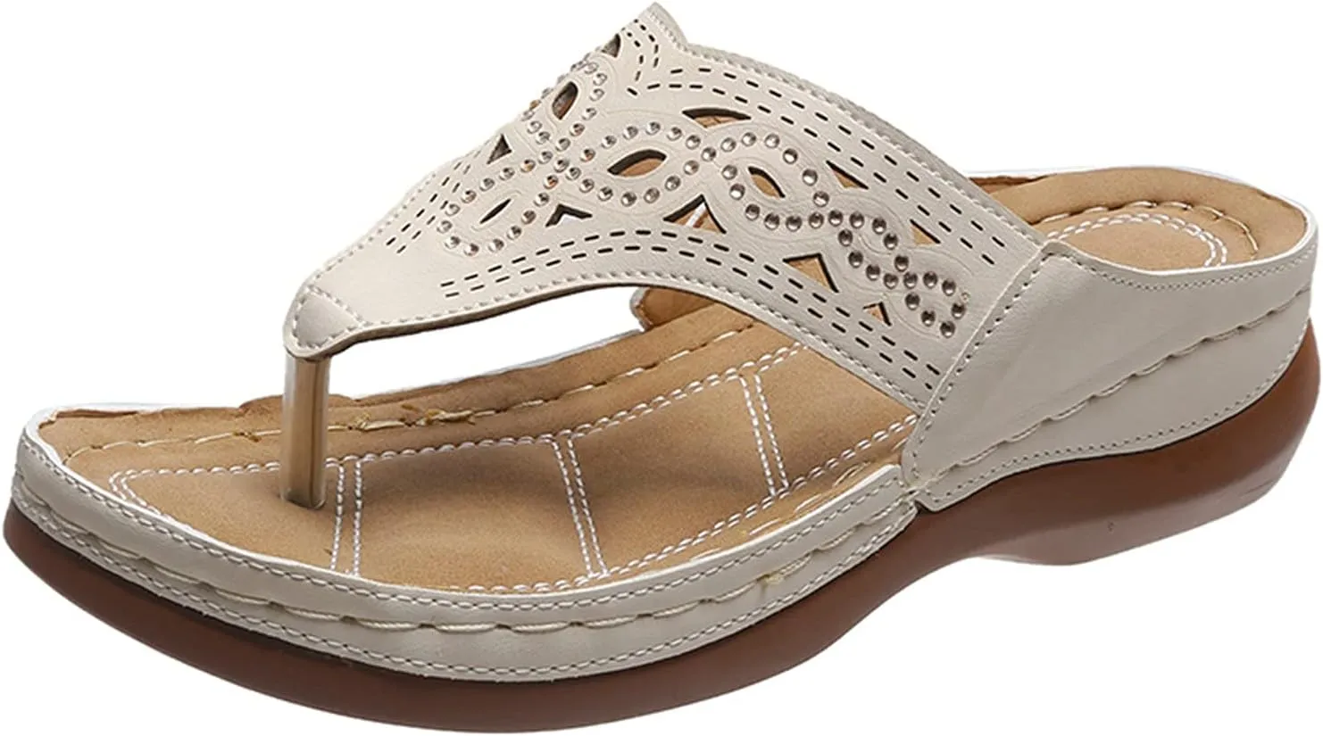 Sandalias para Mujer Elegantes, Sandals with Arch Support Soft Orthotic Sandals Plantar Fasciitis Orthotic Flip Flop