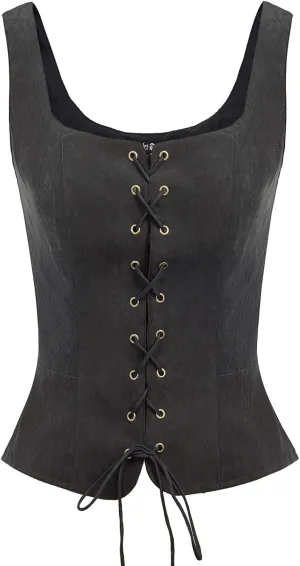 Scarlet Darkness Women's Pirate Renaissance Vest Cosplay Costume Peasant Bodice