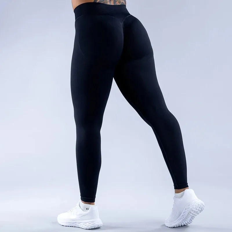 Scrunch Butt Seamless Leggings - Elastic Yoga Pants