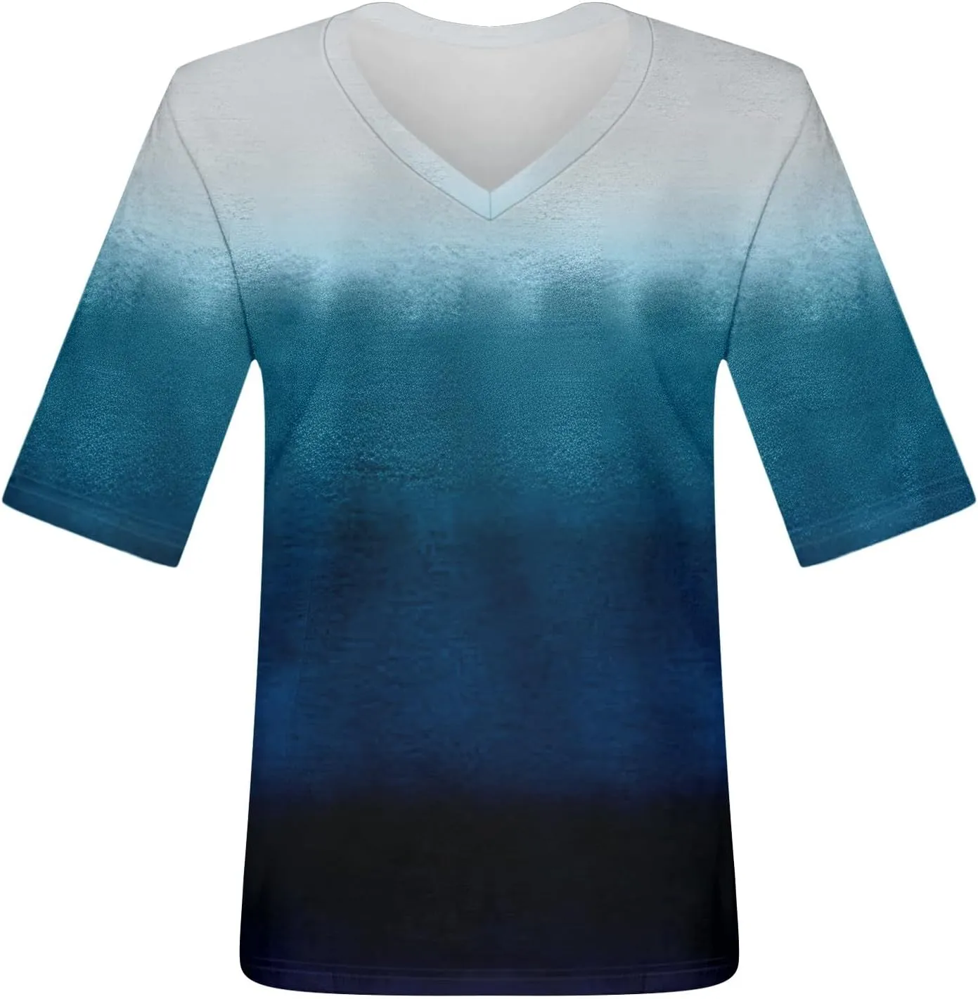 Shirts for Women Summer Spring Tops Short Sleeve V Neck T Shirts Basic Casual Blouses Clothes 2025 Trendy