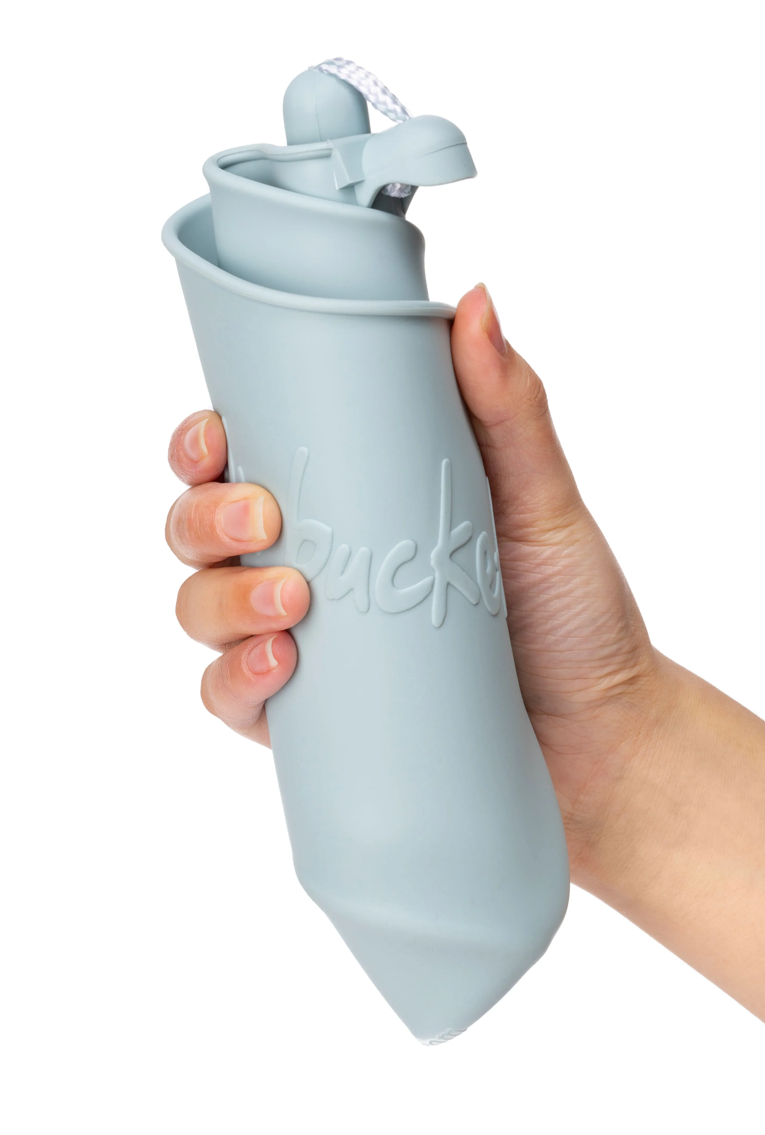 Silicone Beach Bucket - egg blue