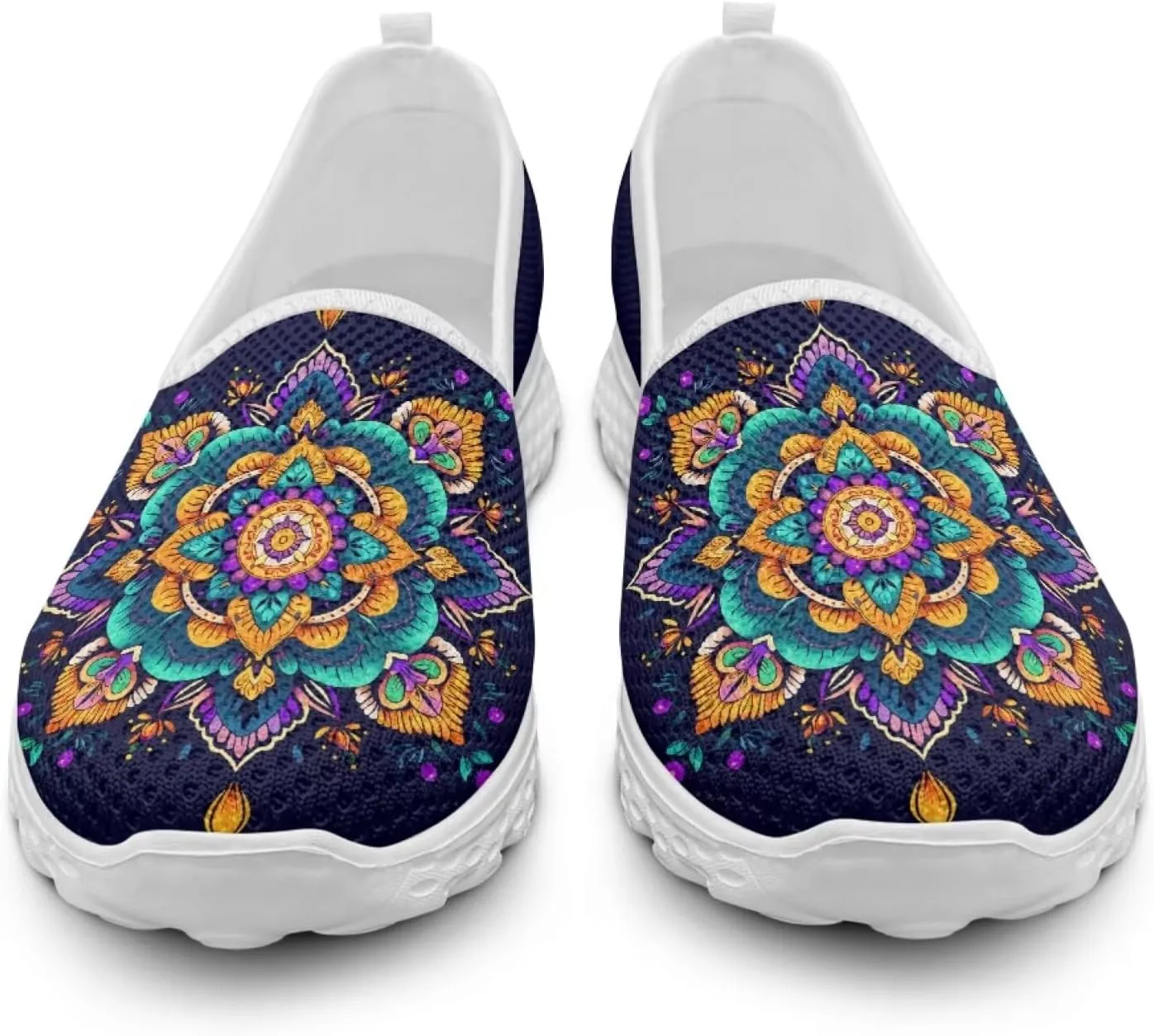Slip On Shoes Women Ladies Loafers Walking Shoes Women Trainers Athletic Sneakers with Mesh Fabric