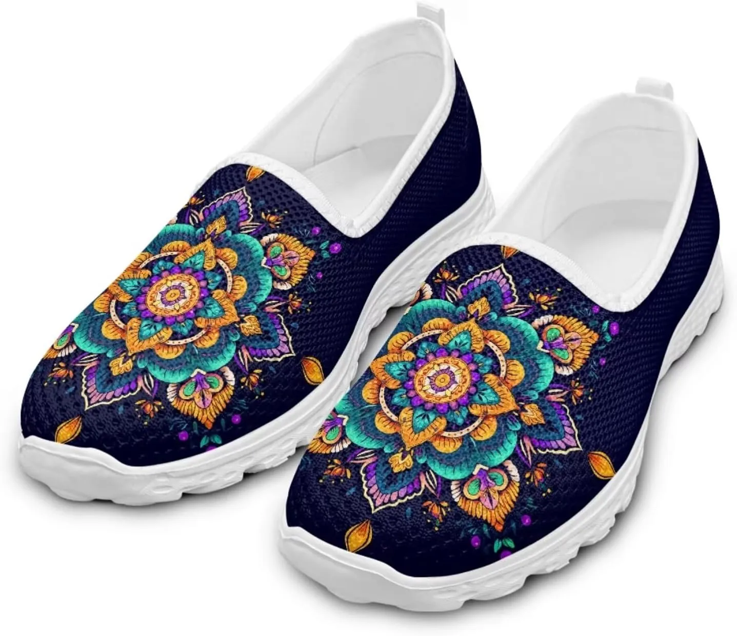 Slip On Shoes Women Ladies Loafers Walking Shoes Women Trainers Athletic Sneakers with Mesh Fabric