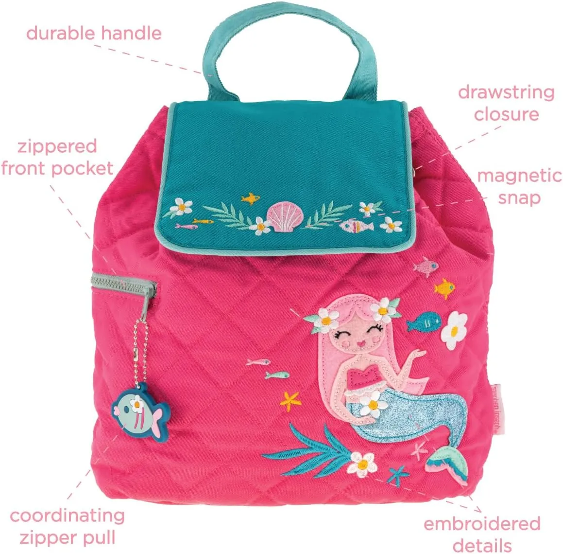 Stephen Joseph Unisex Kid's Quilted Backpack, Horse, One Size