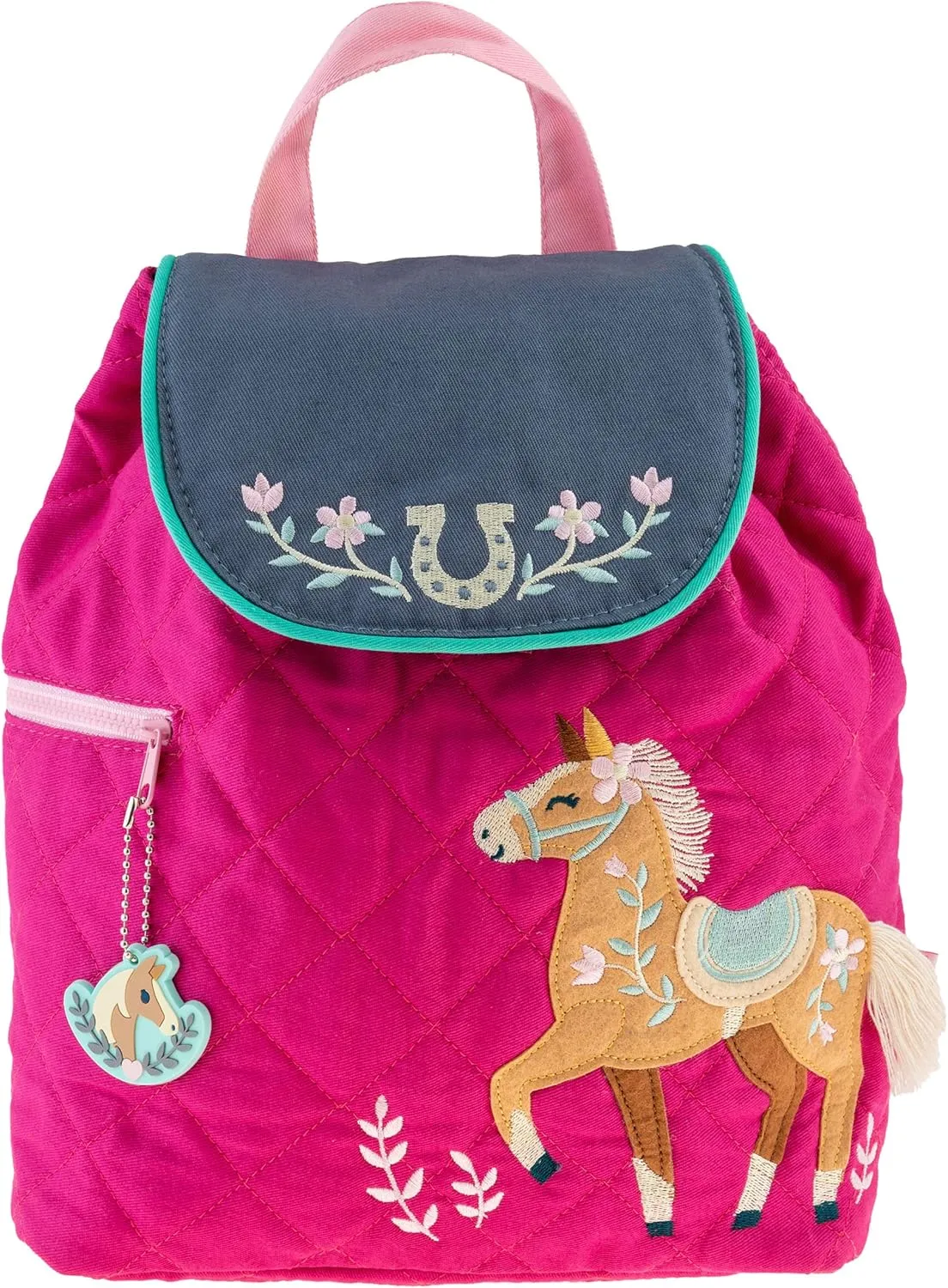 Stephen Joseph Unisex Kid's Quilted Backpack, Horse, One Size