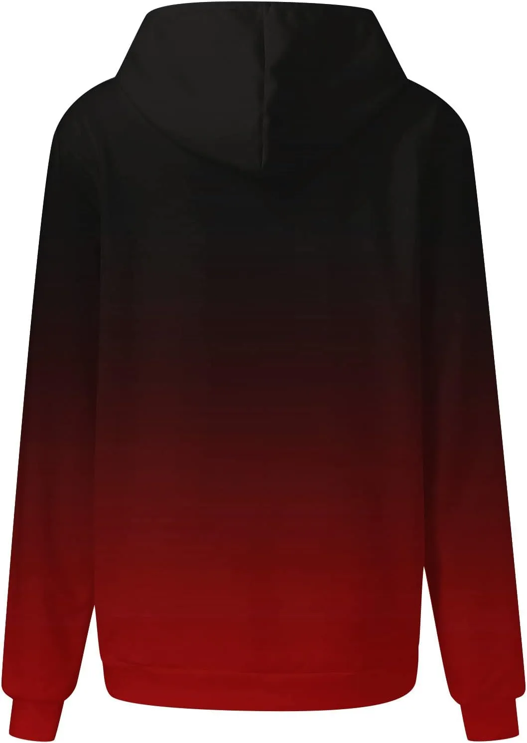 Stessotudo Oversized Hoodies for Women Casual Gradient Pullover Sweatshirts with Pocket Long Sleeve Trendy Y2K Hooded Tops