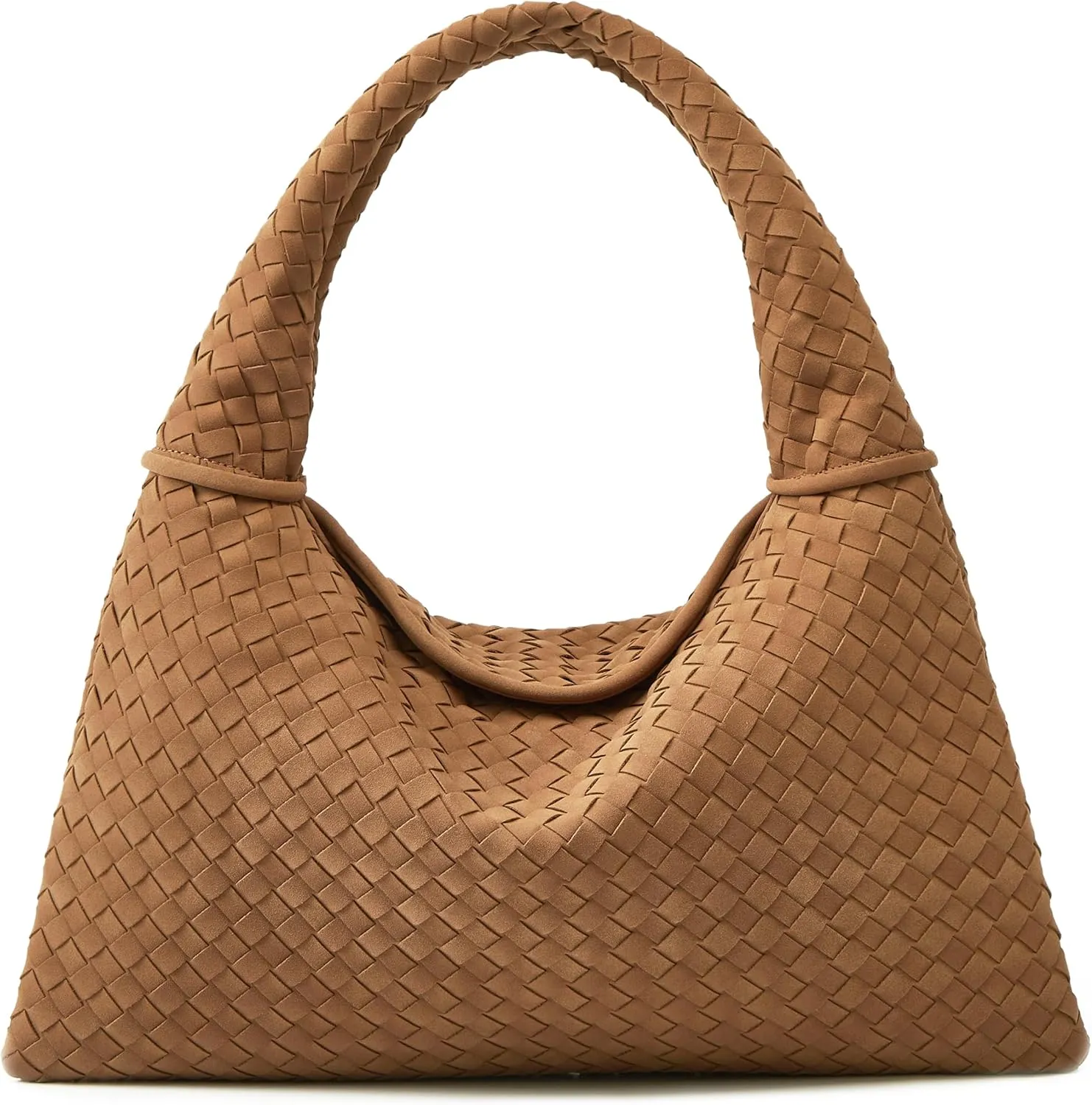 Suede Woven Hobo Bags Purses for Women Woven Leather Bag Vintage Tote Bag Retro Handbag Satchel 2025