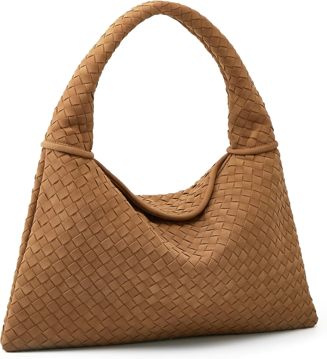 Suede Woven Hobo Bags Purses for Women Woven Leather Bag Vintage Tote Bag Retro Handbag Satchel 2025