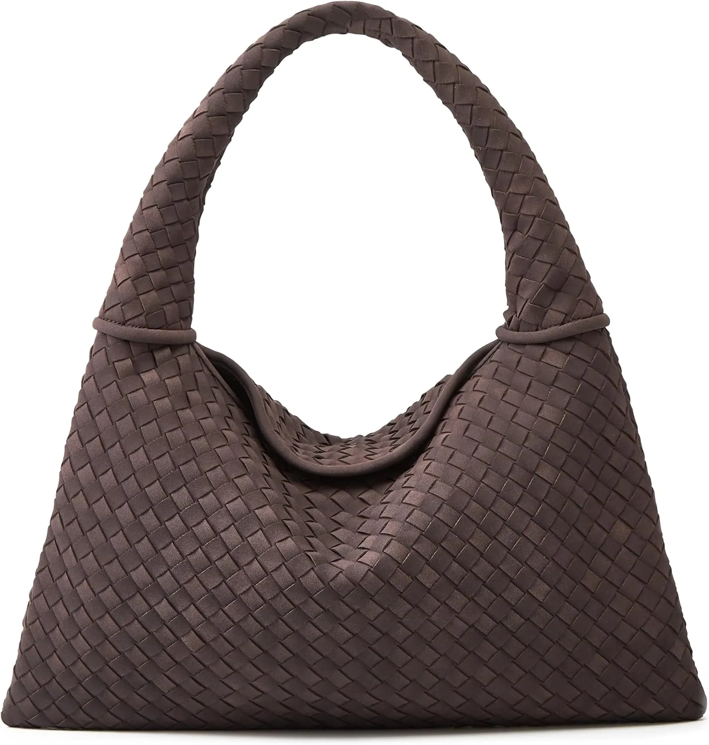 Suede Woven Hobo Bags Purses for Women Woven Leather Bag Vintage Tote Bag Retro Handbag Satchel 2025
