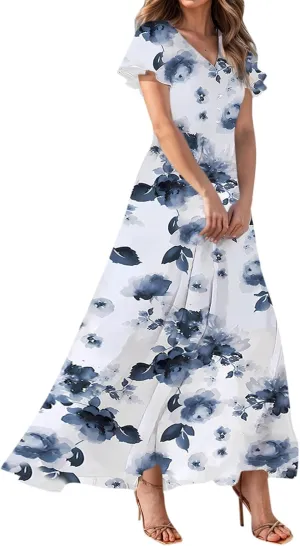 Summer Dresses for Women 2025, Beach Vacation Trendy Boho Spring Casual Womens Sundress