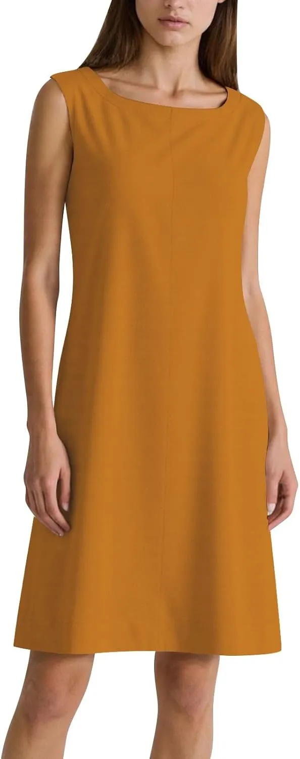 Sundresses for Women 2025 Solid Round Neck Sleeveless Tank Dress Casual Beach Vacation Cotton Linen Mini Dresses