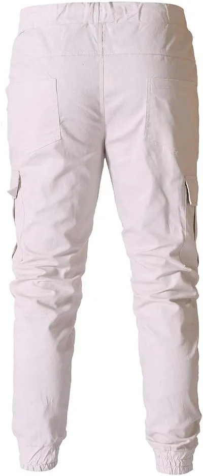 Sweatpants for Men Big and Tall Casual Mens Gifts Cargo Pants Hiking Workout Joggers Expandable-Waist Flat-Front Pant
