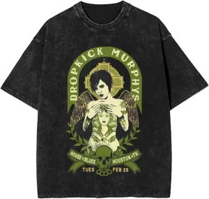 T Shirts for Men Oversized Loose Fit Tshirt Cotton Washed Vintage Tee Unisex Tops