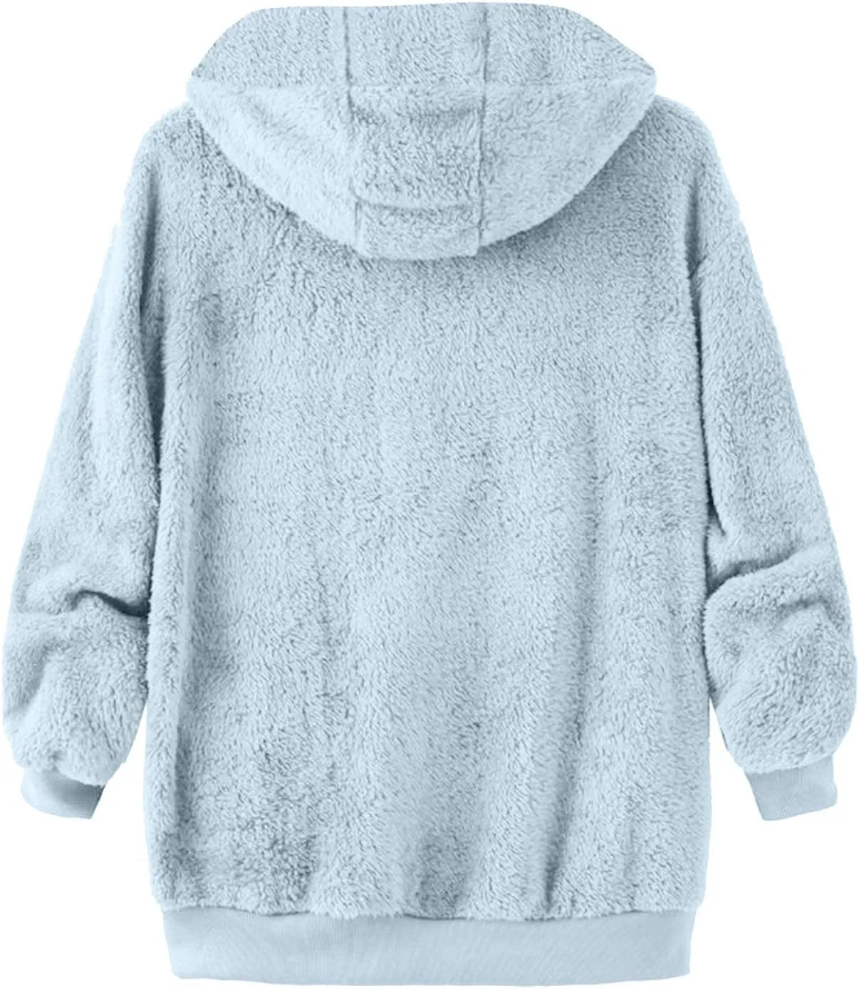 TANGNADE Cute Jackets for Women Trendy Plus Size Winter Fuzzy Fleece Coats Comfy Warm Zip Up Hoodies Outwear