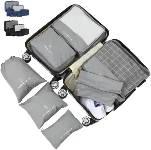 Travel Accessories 7-piece Luggage Packing Cubes Set Duffle Bag Storage Bags Organizers for Clothes Shoes Business Trips Home Storage