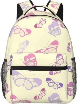 Travel Laptop Backpack for Women Lightweight College Backpack Adjustable Fits 15.6 Inch Laptop Bag Computer Bag for Men - Butterfly