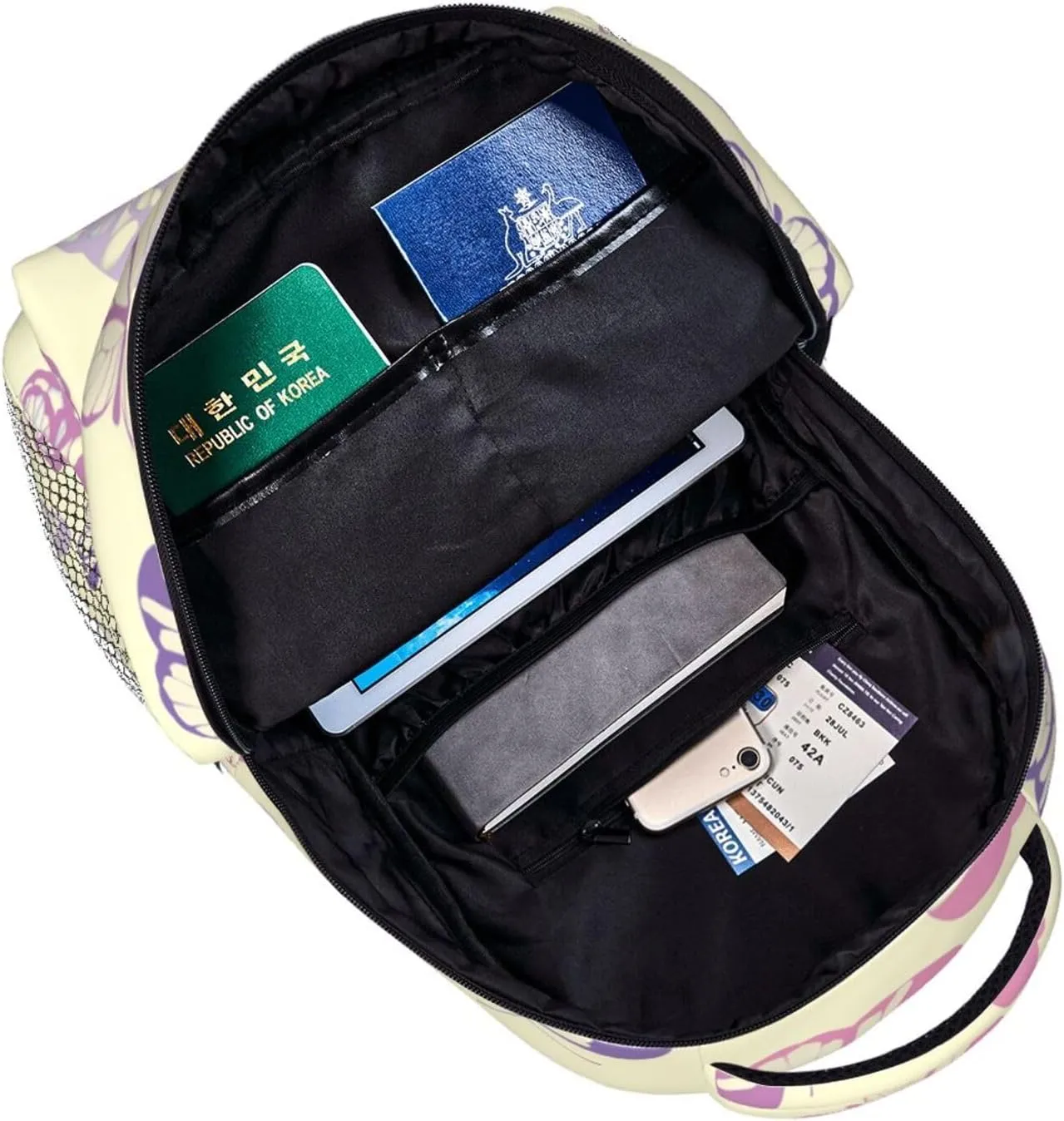 Travel Laptop Backpack for Women Lightweight College Backpack Adjustable Fits 15.6 Inch Laptop Bag Computer Bag for Men - Butterfly