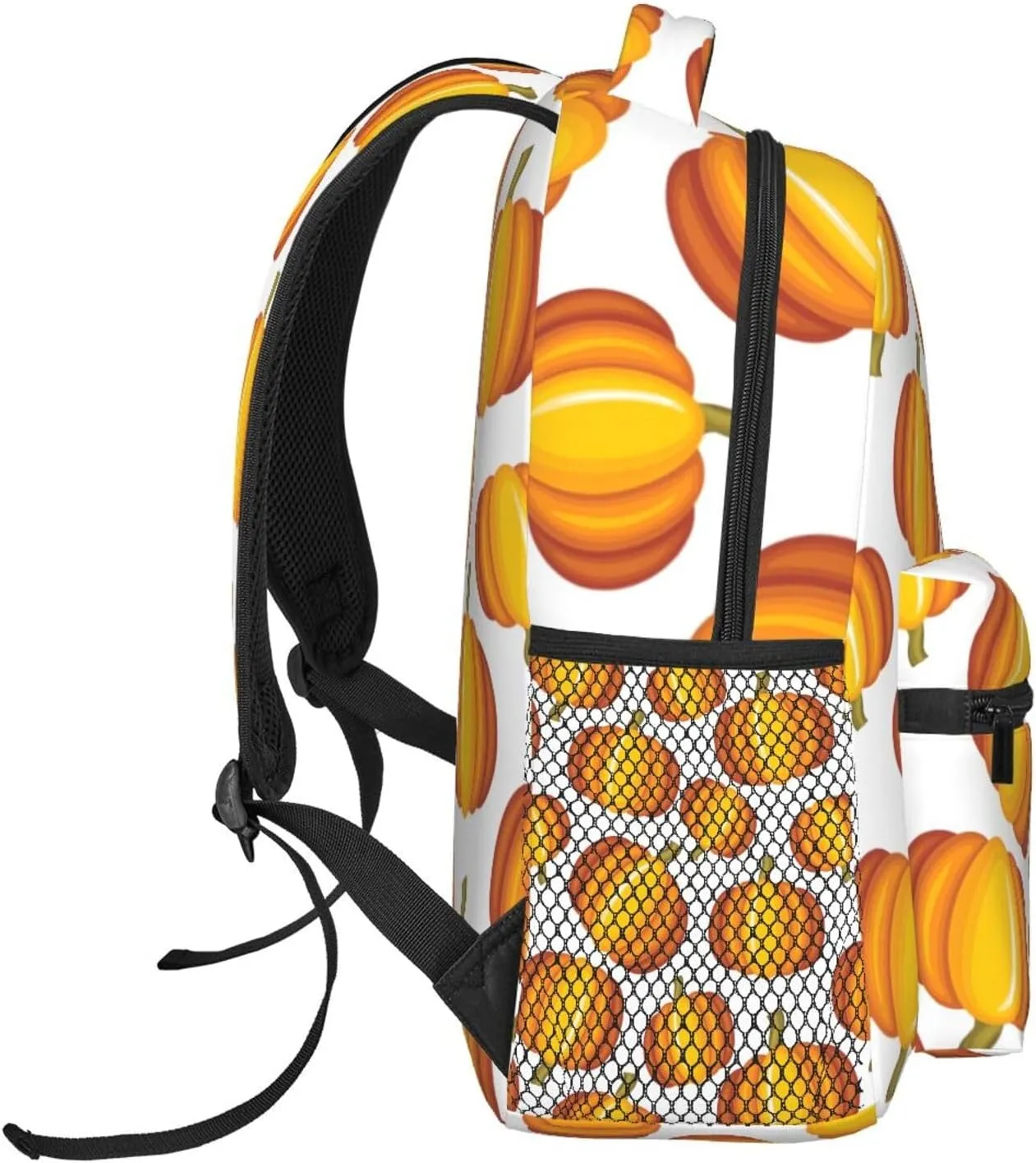 Travel Laptop Backpack for Women Lightweight College Backpack Adjustable Fits 15.6 Inch Laptop Bag Waterproof Computer Bag for Men, Work, Gym - Pumpkin