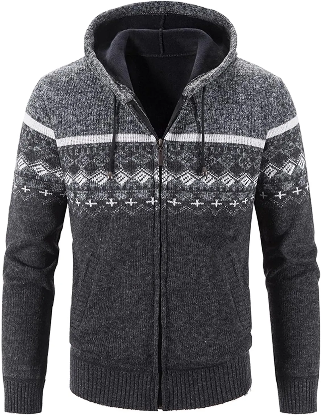 TUQIDEWU Hoodies for Men Pullover, Zip Up Hoodie Men Heavyweight Full Zip Up Fleece Hoodie Long Sleeve Jacket with Pockets