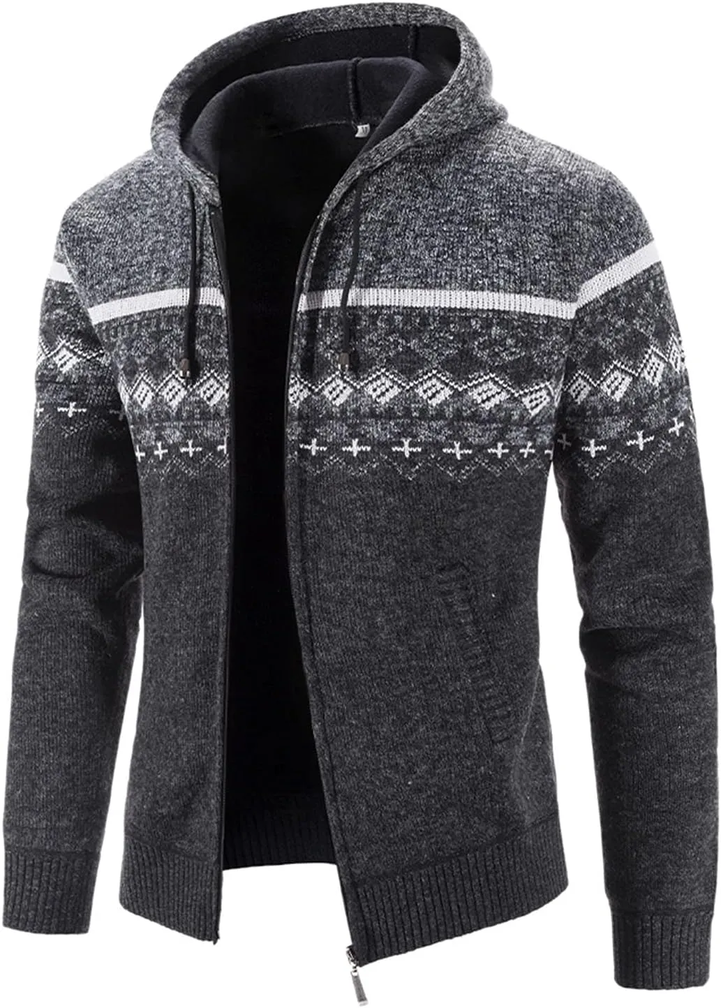 TUQIDEWU Hoodies for Men Pullover, Zip Up Hoodie Men Heavyweight Full Zip Up Fleece Hoodie Long Sleeve Jacket with Pockets