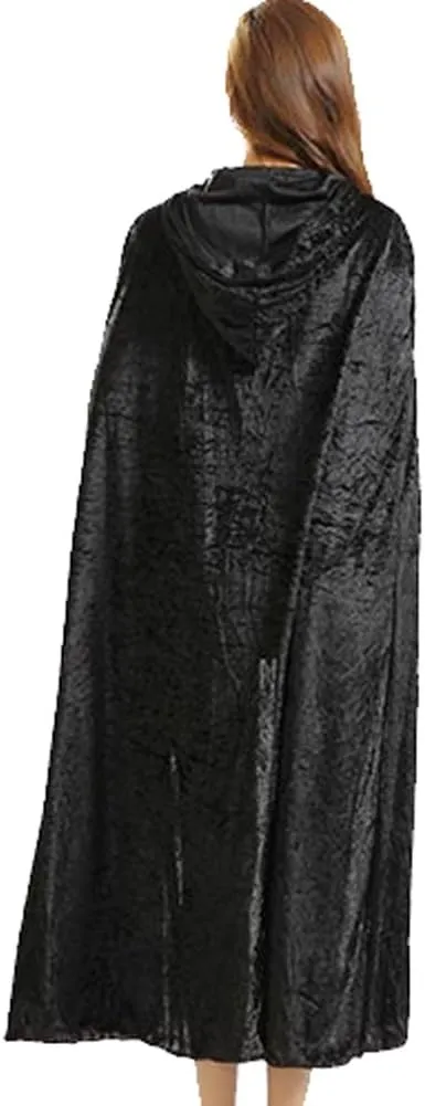 Urban CoCo Unisex Full Length Hooded Velvet Cape Halloween Party Cosplay Costume Cloak