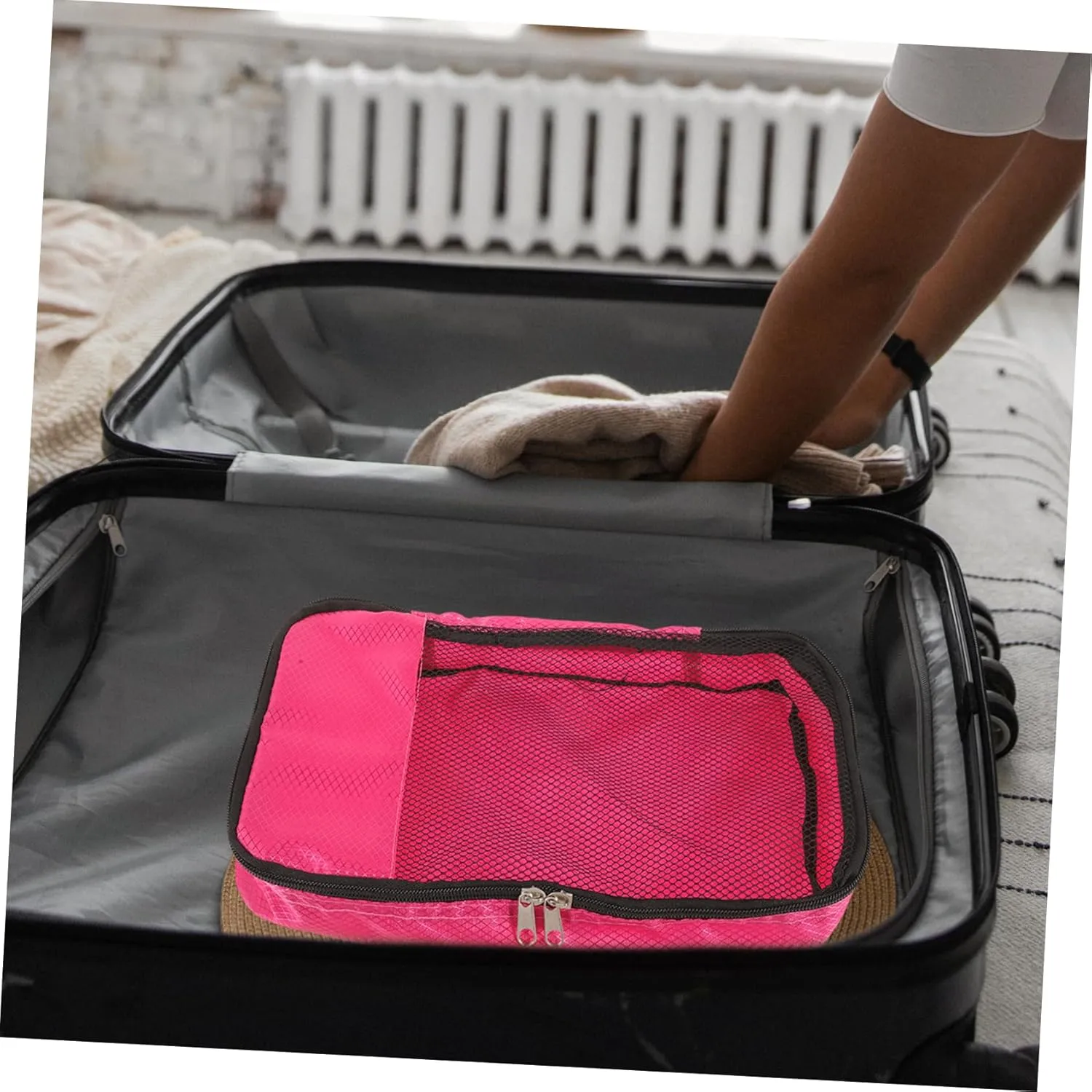 VANZACK Travel Packing Cube Luggage Organizer Bag Organizer for Suitcase Zipped Storage Pouch Packing Bags for Shoes Toiletries Daily Needs