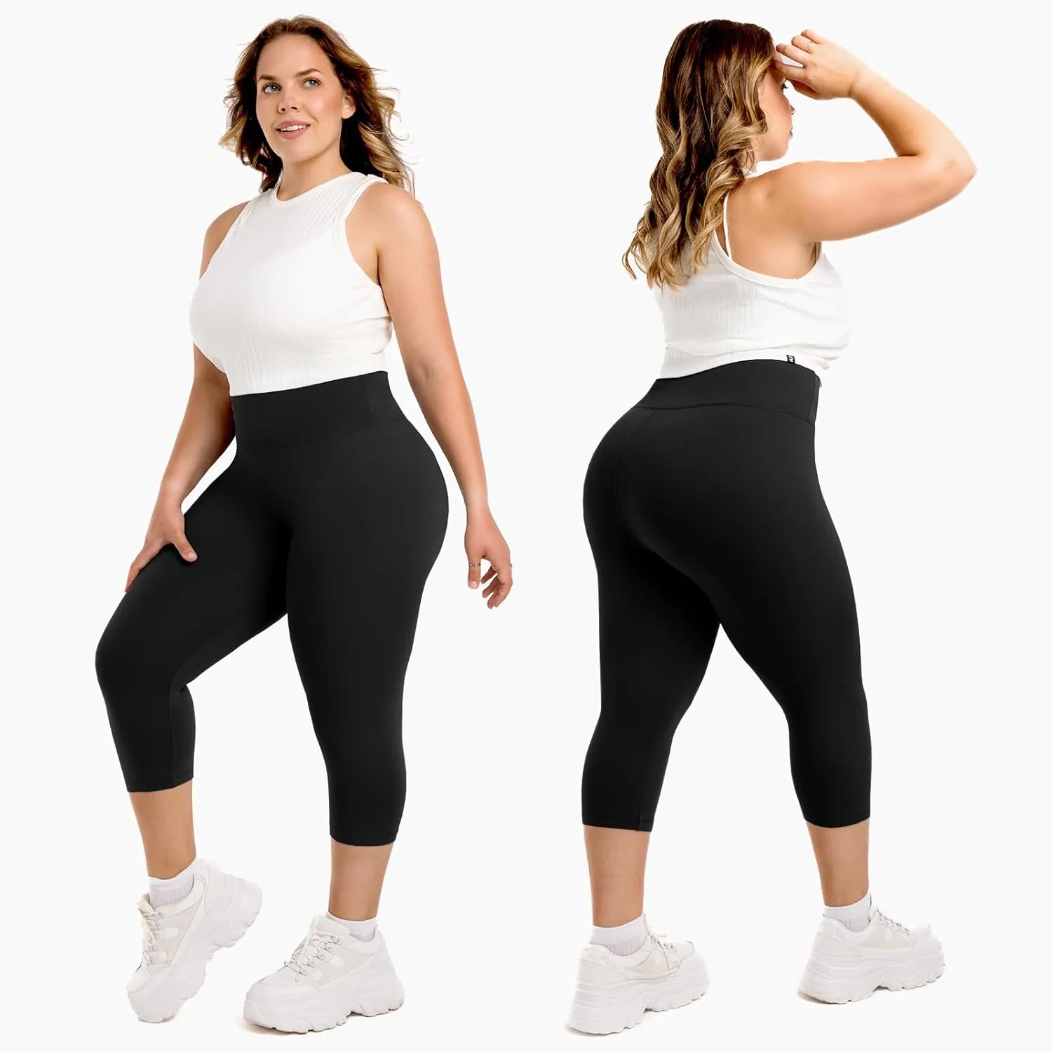 Walifrey High Waist Plus Size Leggings for Women, Buttery Soft Plus Size Leggings