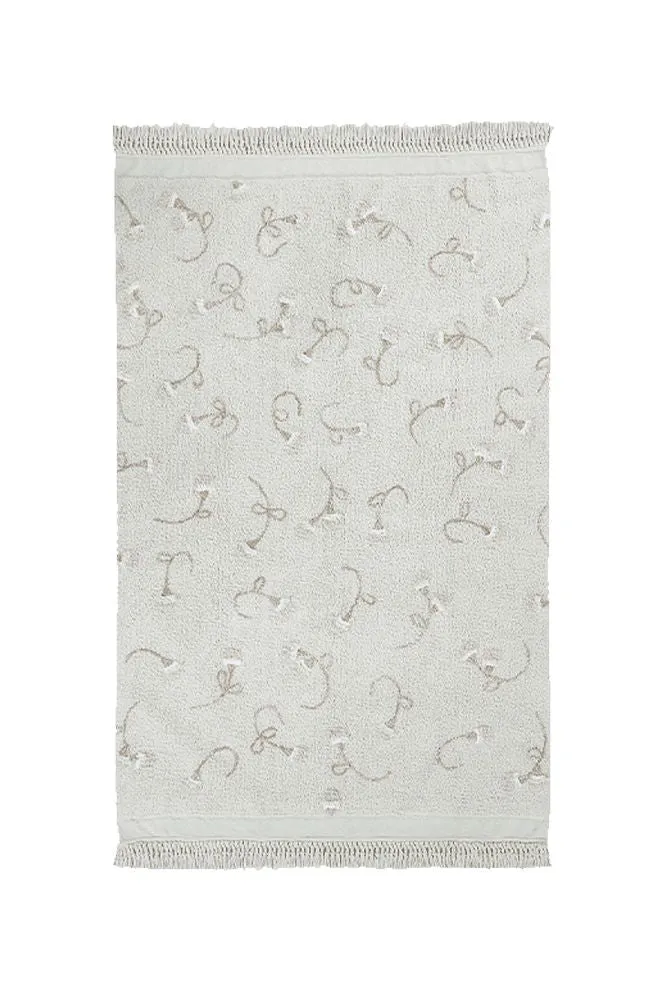 WASHABLE AREA RUG ENGLISH GARDEN IVORY