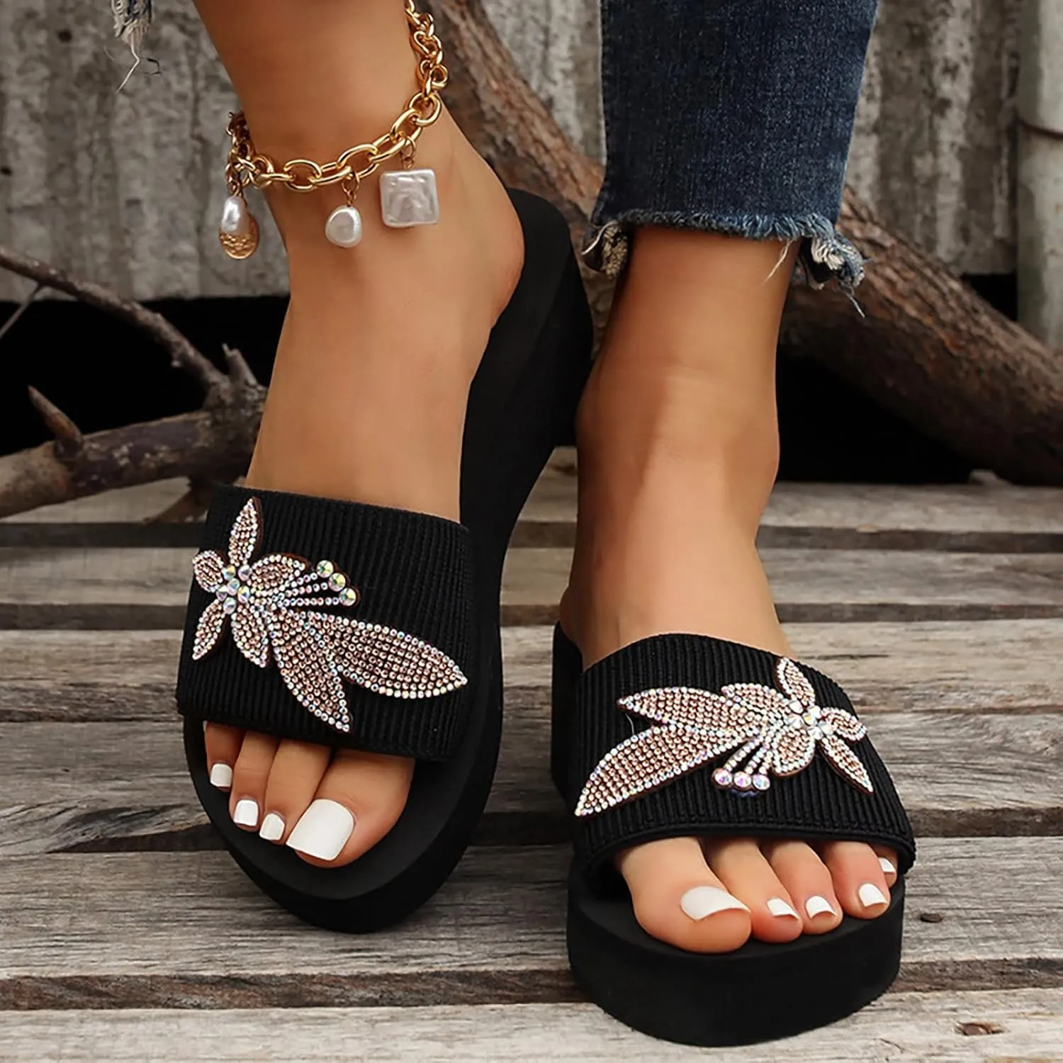 Wedges for Womens Women Platform Wedge Sandal Women's Sandals Heels Shoes Summer Beach Comfortable Dress