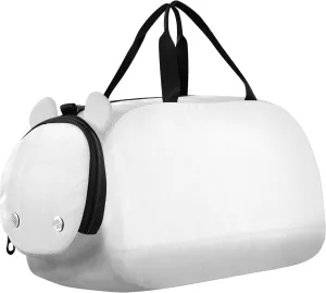 White Color Gym Duffel Bag with Shoes Compartment Large Capacity Kids Overnight Duffel Bag for Beach Swim Bags Pool Sports
