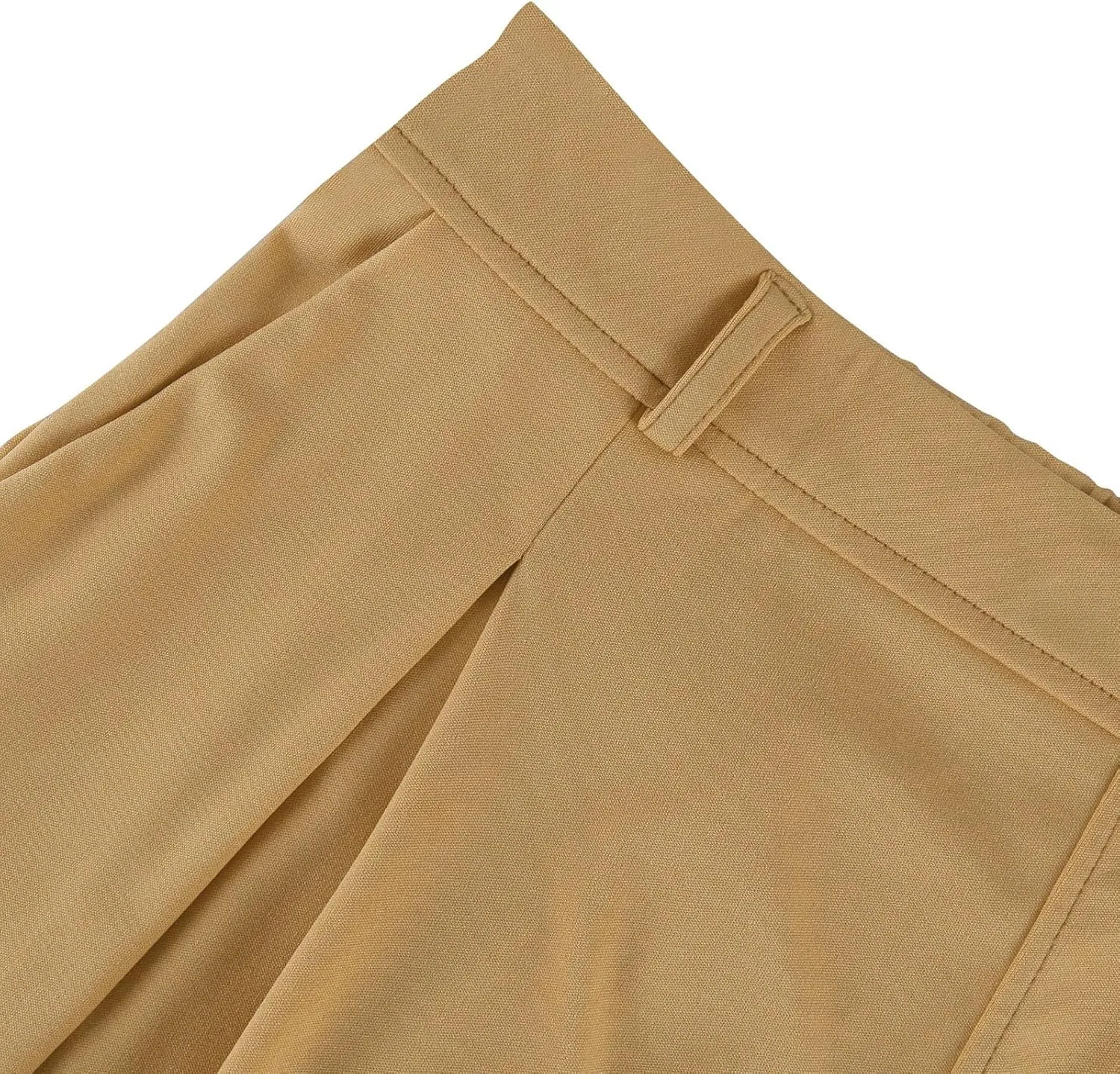 Wide Leg Pants for Women Pull On Flowy Palazzo Pants Lightweight Summer High Wasited Dress Pants with Pockets