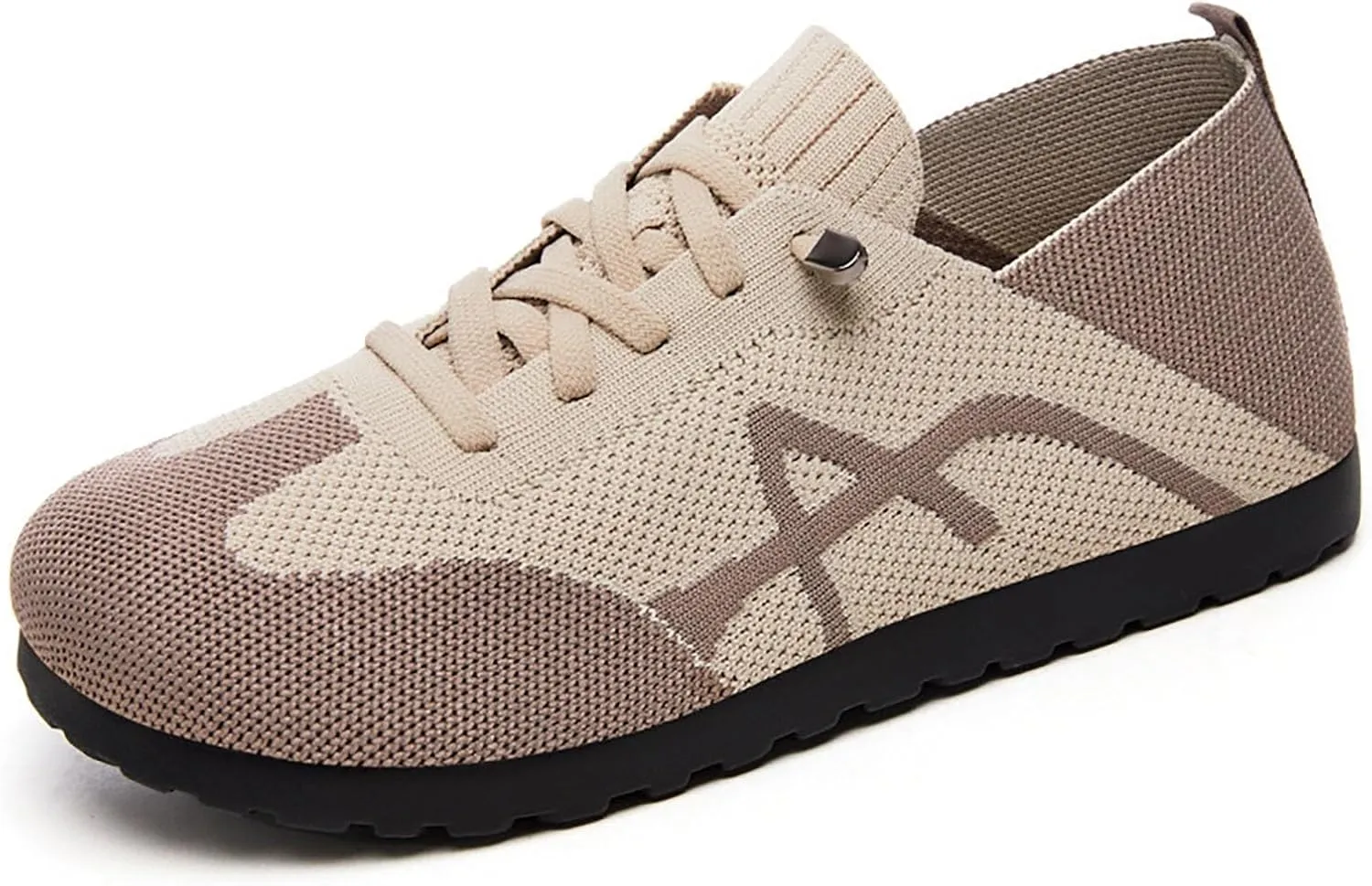 Wide Toe Sneakers for Women Breathable Fabric Non-Slip Outsole Walking Shoes Running Sneakers