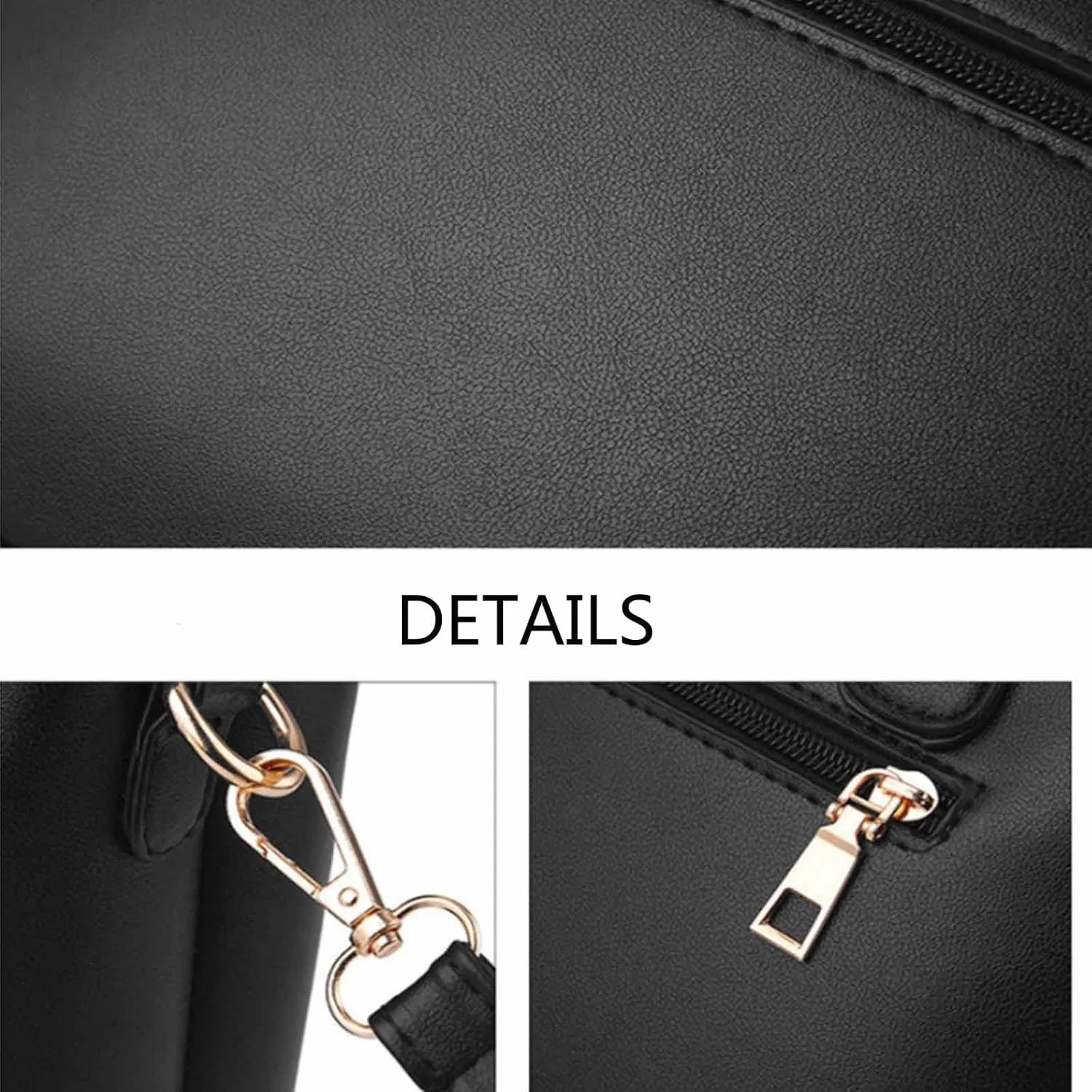 Women 2 PCS Top-handle Bag Stitching PU Leather Shoulder Bags Satchel Clutch Bags Purse Handbag-Burgundy
