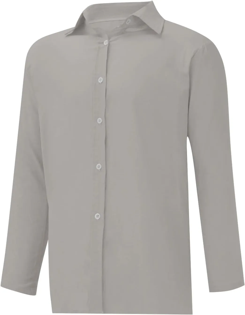 Women's Cotton Linen Cap Sleeve T-Shirt Womens Button Down Shirts 2024 Fall Casual Loose Half Button V Neck Tunic