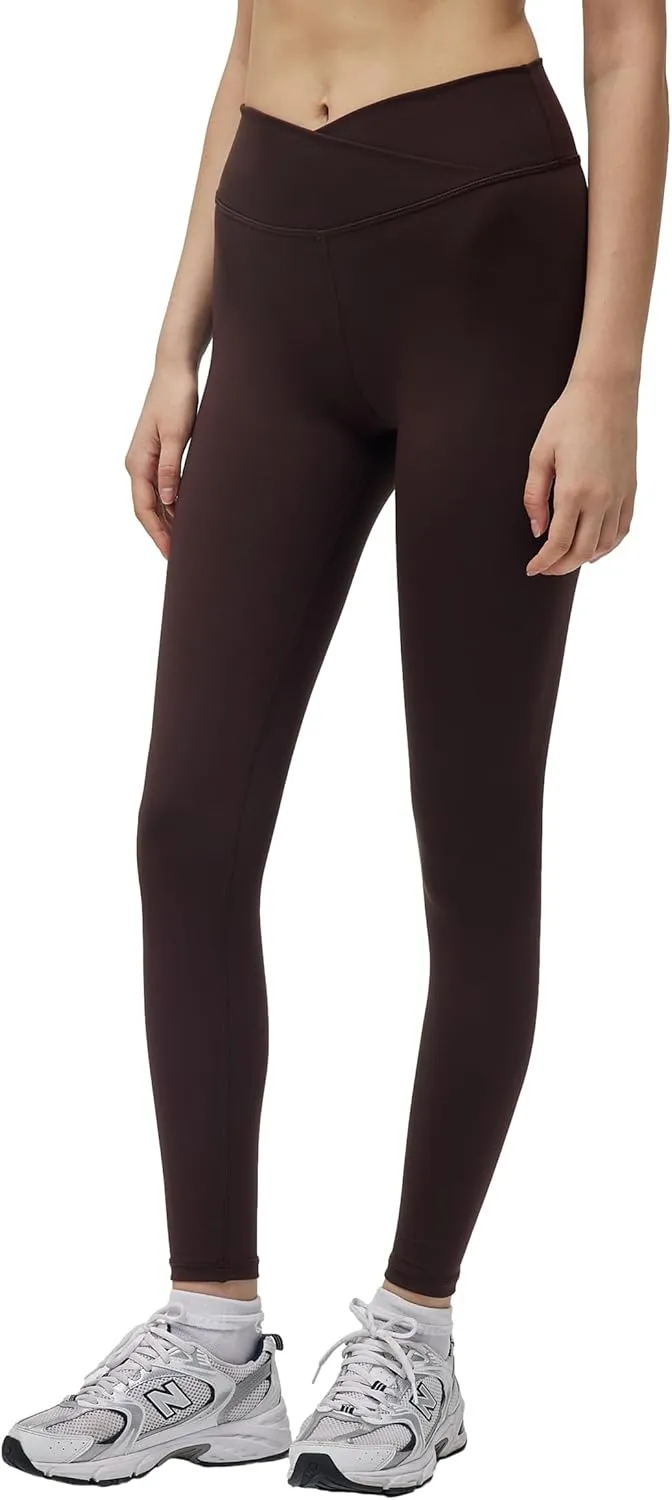 Womens Cross Waist Yoga Legging Gym Leggings Running Pants Workout Leggings for Women