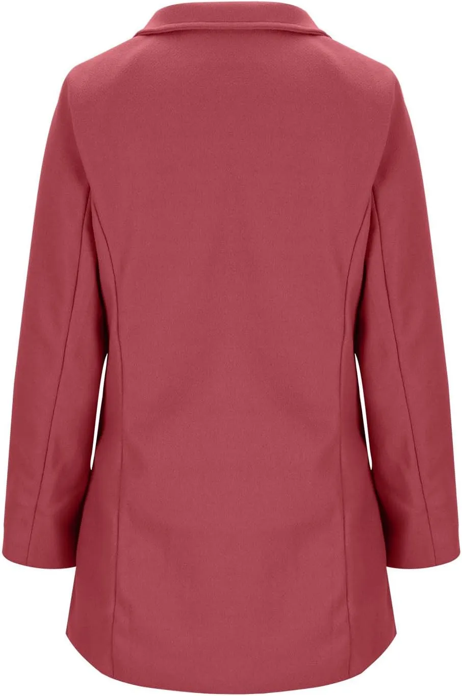 Womens Jackets Fall Turndown Collar Button Hoodless Coats Casual Long Sleeve Cardigan Tops Outerwear