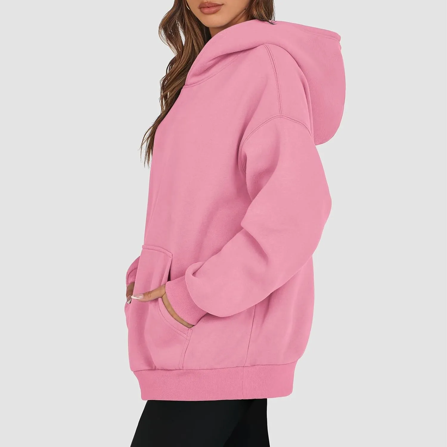 Womens Oversized Hoodies 2025 Long Sleeve Sweatshirts Pullover Fall Clothes with Pocket Fashion Y2k Clothes Comfort