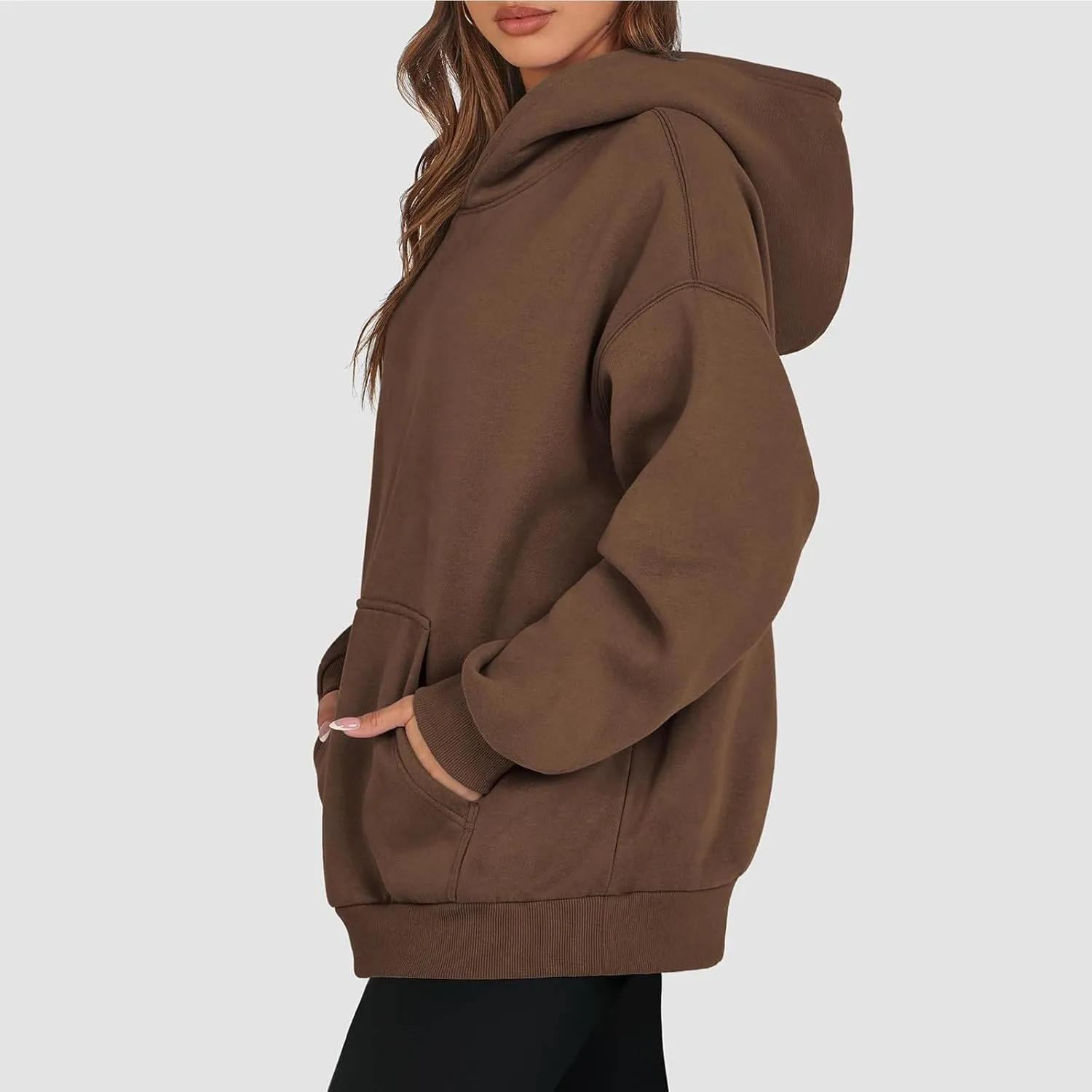 Womens Oversized Hoodies 2025 Long Sleeve Sweatshirts Pullover Fall Clothes with Pocket Fashion Y2k Clothes Comfort