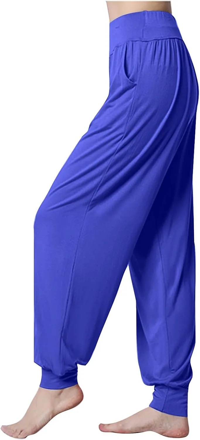 Womens Rayon Trousers Pants Pantyhose Tights Sweatpants for Women Sport Gym Yoga High Cut Flared Wide Leg 2025