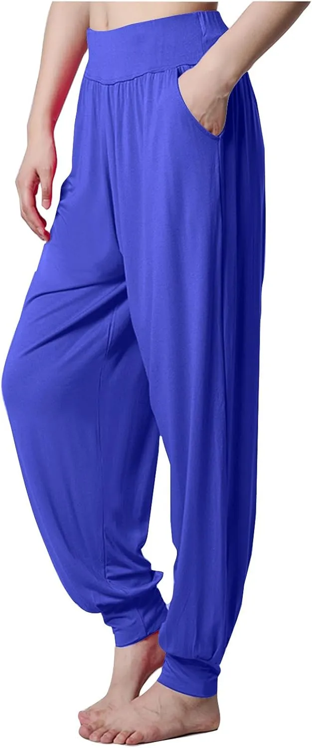 Womens Rayon Trousers Pants Pantyhose Tights Sweatpants for Women Sport Gym Yoga High Cut Flared Wide Leg 2025