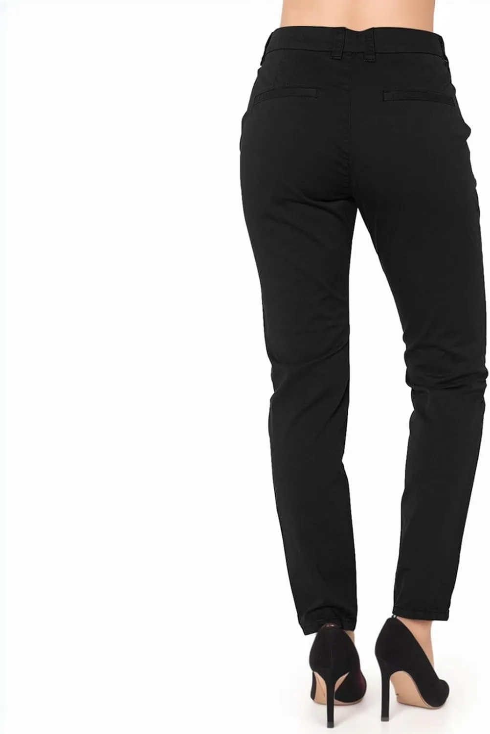 Work Pants for Women High Waist Straight Leg Stretchy Business Office Dressy Casual Trousers Slacks with Pockets