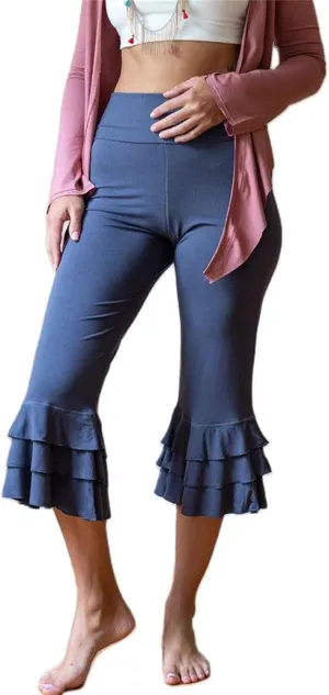 Y2k Capri Pants for Women Trendy Gingham Skinny Cropped Pants High Waist Pull On Capris Trousers Coquette Streetwear