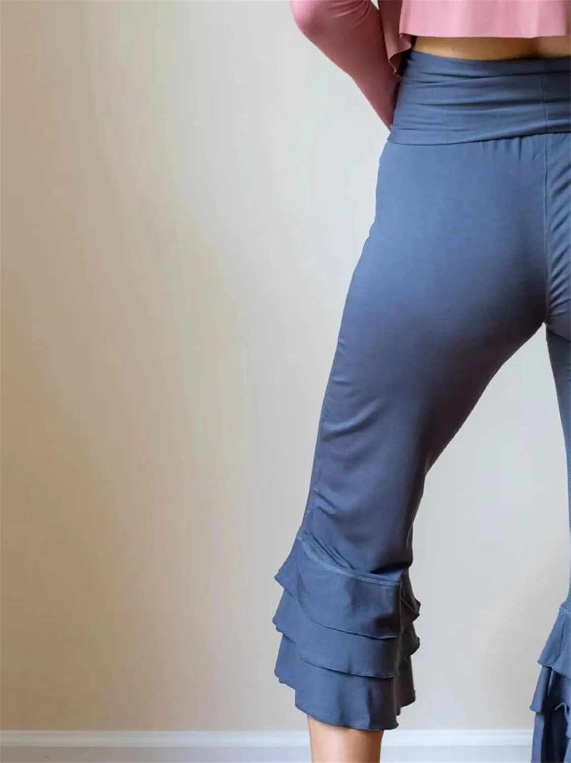 Y2k Capri Pants for Women Trendy Gingham Skinny Cropped Pants High Waist Pull On Capris Trousers Coquette Streetwear